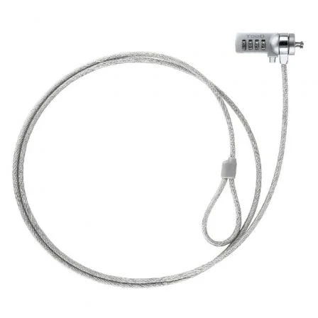 Cable seguridad tooq combinacion 1.5m ranura kensington