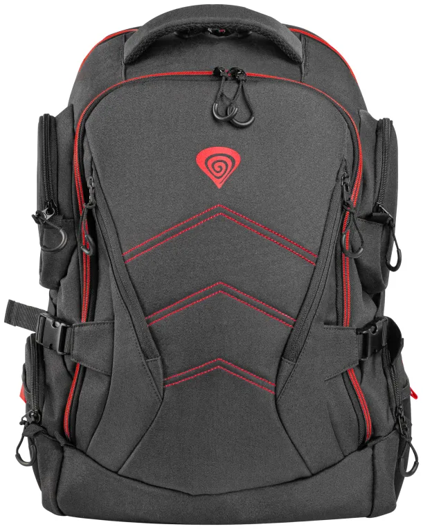 GENESIS Pallad 550 43,9 cm (17.3") Mochila Negro, Rojo