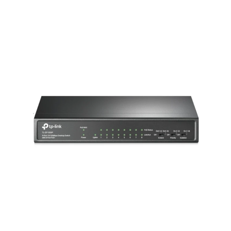 Switch 9 puertos tp - link tl - sf1009p 10 - 100 8 puertos poe+