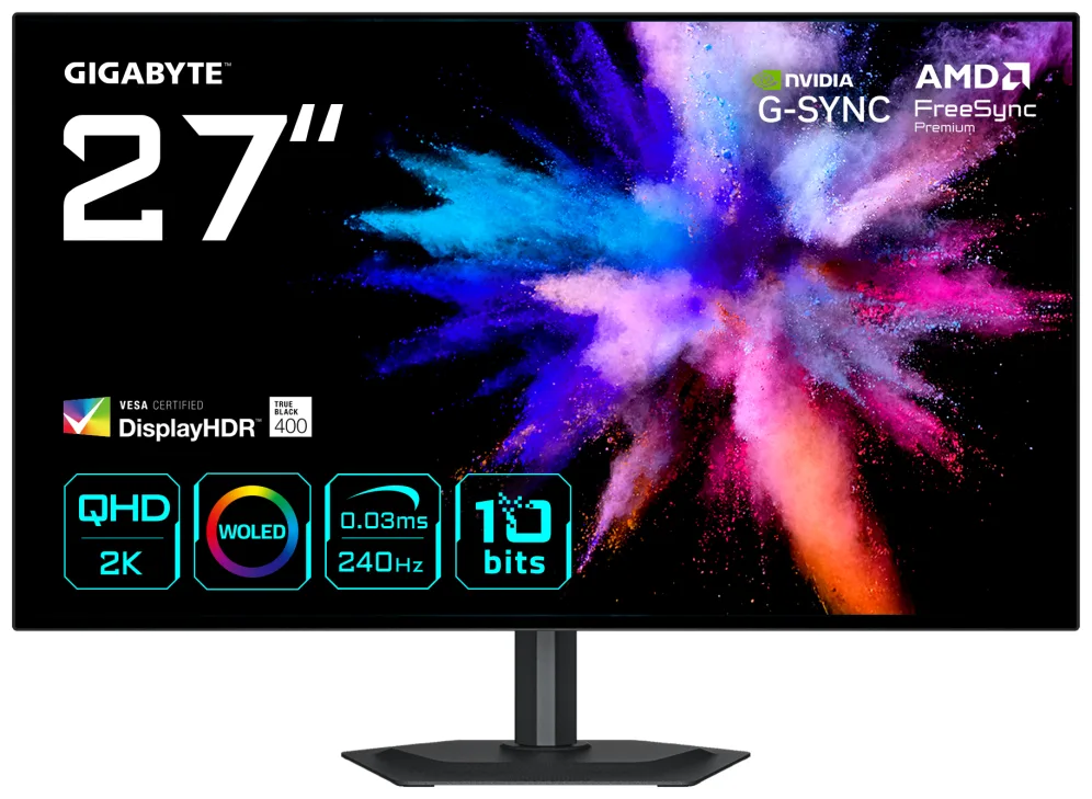 GIGABYTE GO27Q24G Monitor Gaming OLED 27" 2K QHD