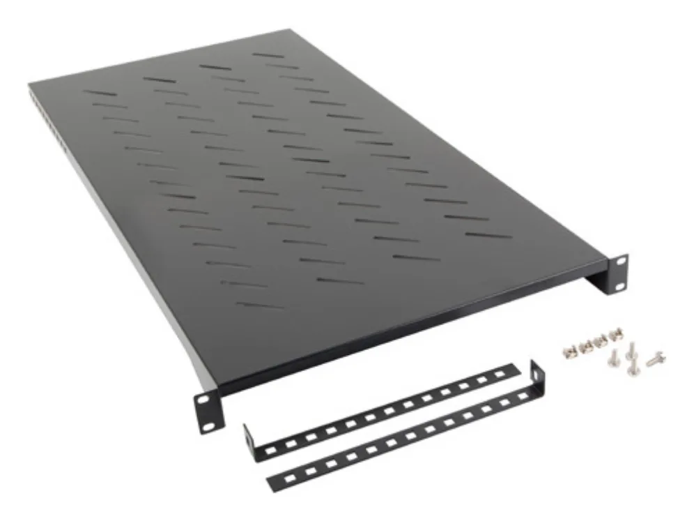 Bandeja lanberg fija 1u 483x900mm hasta 25kg rack 19 pulgadas negro