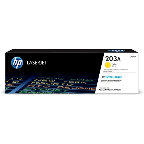 Toner hp 203a cf542a amarillo 1300 paginas