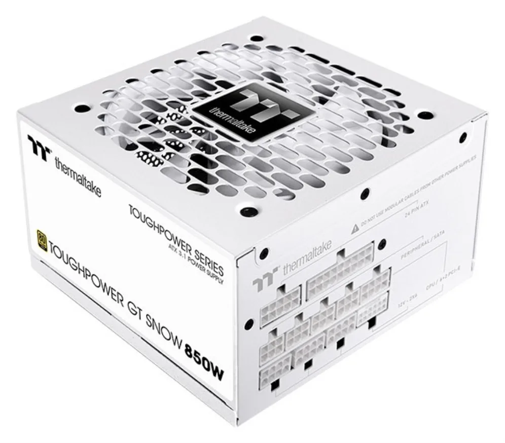 Fuente alimentacion thermaltake toughpower gt gaming atx 850w blanca