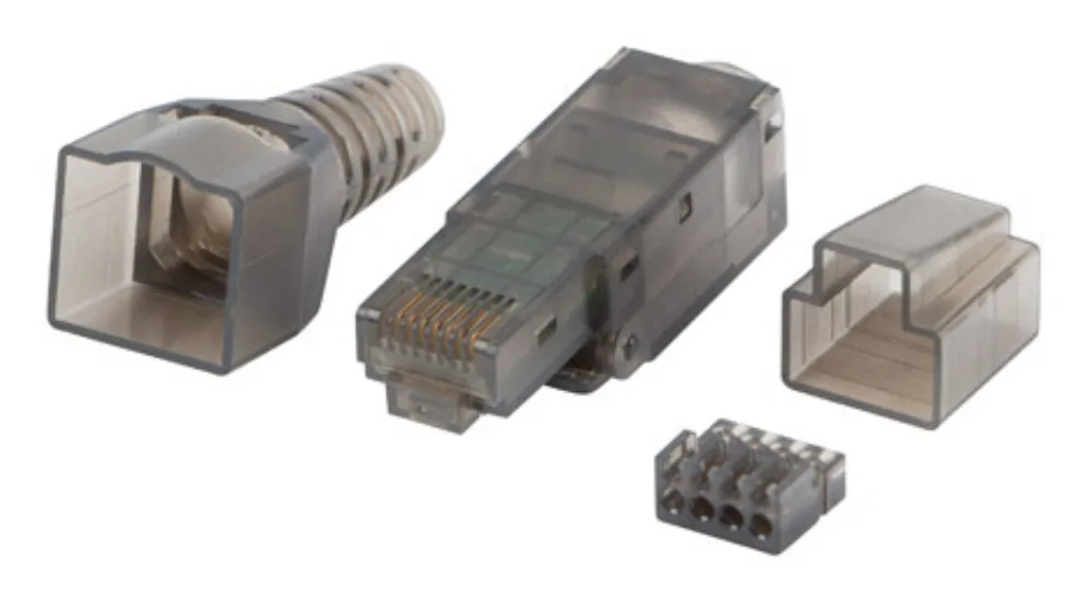 Conector lanberg rj45 cat 6a utp plug 8p8c tool - less