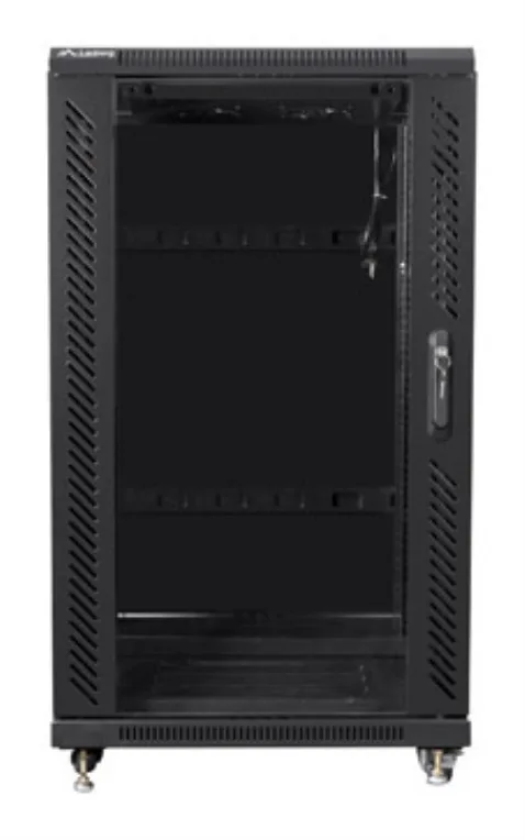 Armario rack lanberg 22u 600x600 autoensamblado 19 pulgadas hasta 60kg negro