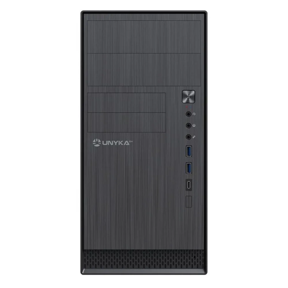 Caja ordenador unykach aero c12 matx negra