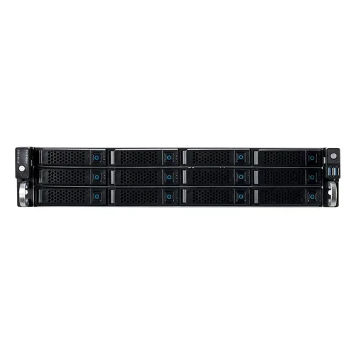 Unyka Rack - Caja 2U - 12 x Hot Swap 3.5"/2.5" - 4 ventiladores - USB 2.0 - 3 x MiniSAS - Admite fuetne 2U redundante - 685x480x88