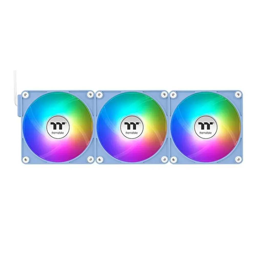 Thermaltake CL-F196-PL12BU-A sistema de refrigeración para ordenador Carcasa del ordenador Ventilador 12 cm Azul 3 pieza(s)