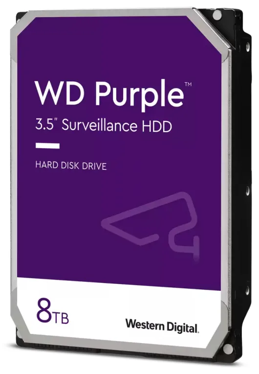 Disco duro interno hdd wd western digital purple wd85purz 8tb 3.5 pulgadas sata3 5400rpm 256mb