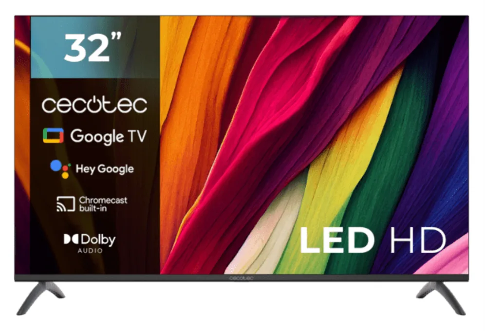 Cecotec 03619 Televisor 81,3 cm (32") HD Smart TV Negro