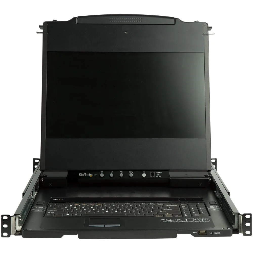 Consola kvm startech de montaje en rack de servidores 17 pulgadas