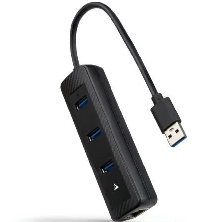 Conversor nanocable usb3.0 a ethernet 3xusb3.0