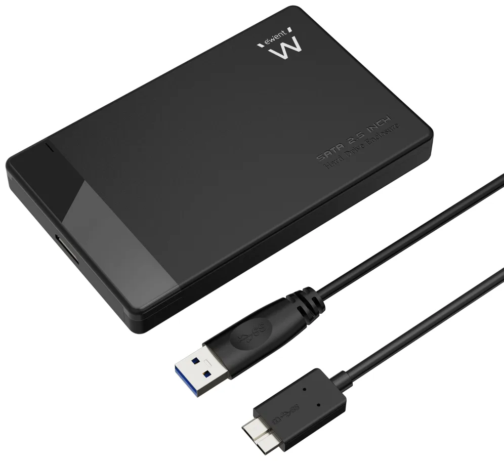 Ewent EW7049 caja para disco duro externo Carcasa de disco duro/SSD Negro 2.5"