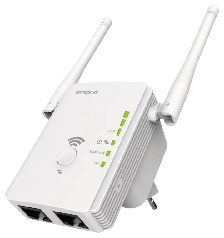 Strong REPEATER300V2 repetidor y transceptor Repetidor de red 300 Mbit/s Blanco