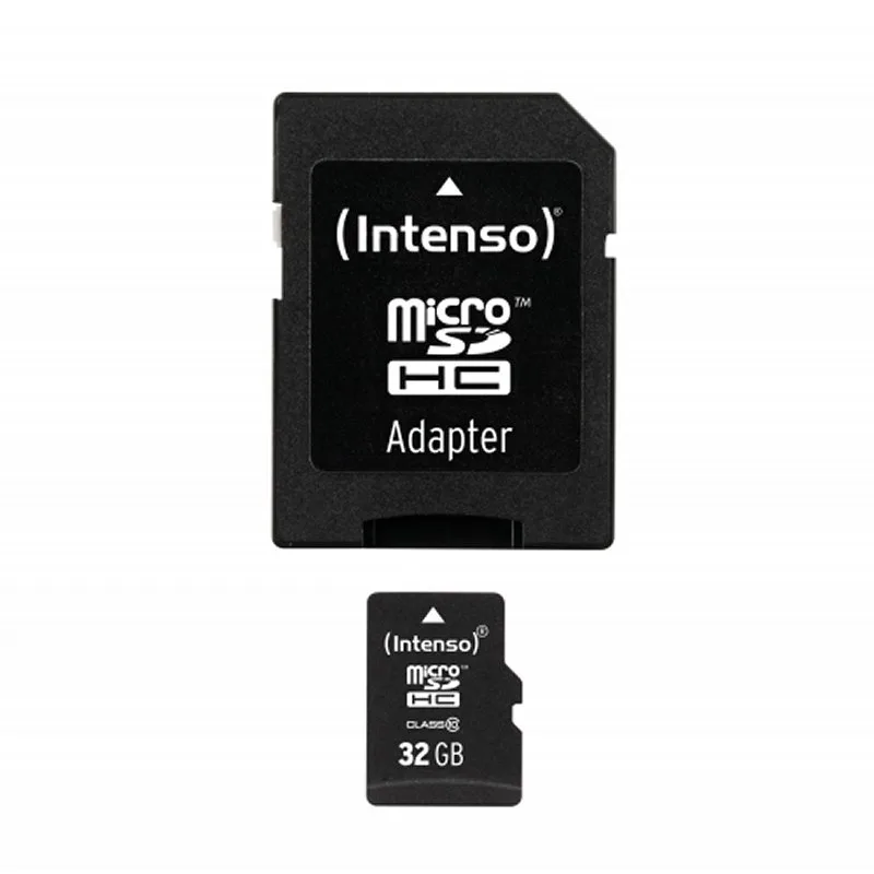 Intenso 3413480 Micro SD clase 10 32GB c-adapt
