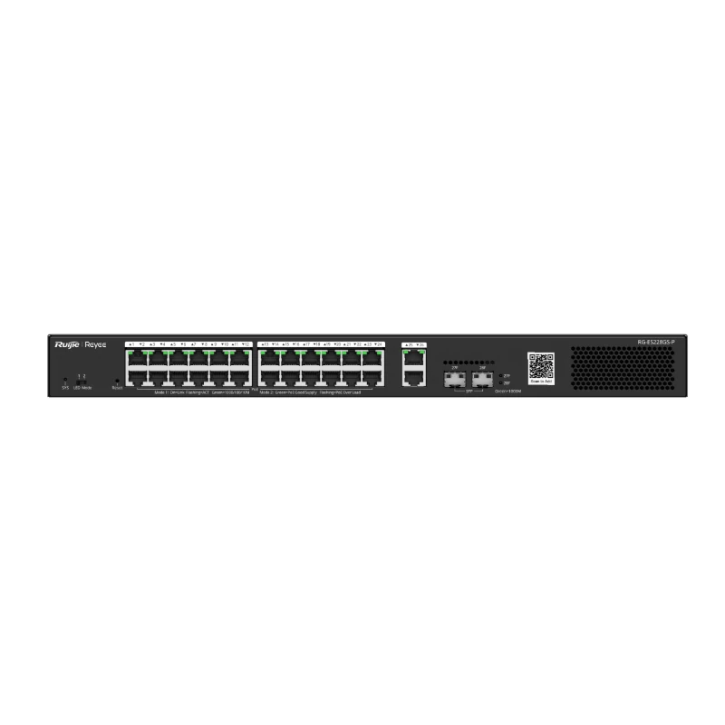 Reyee 28-Port Gigabit Smart POE Switch, 24 PoE-POE