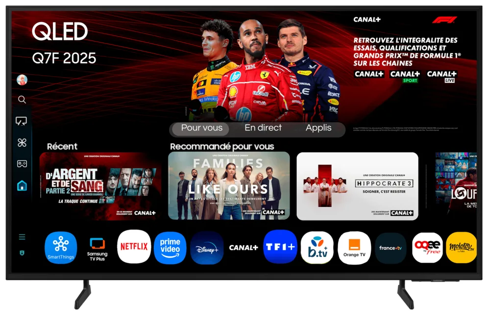 Tv samsung 55 pulgadas qled 4k uhd - tq55q7f - smart tv