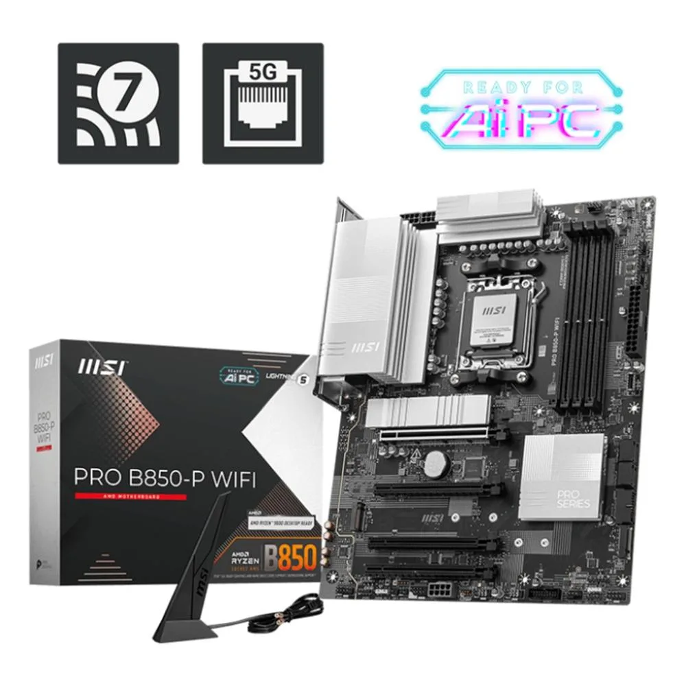MSI PRO B850-P WIFI placa base AMD B850 Zócalo AM5 ATX