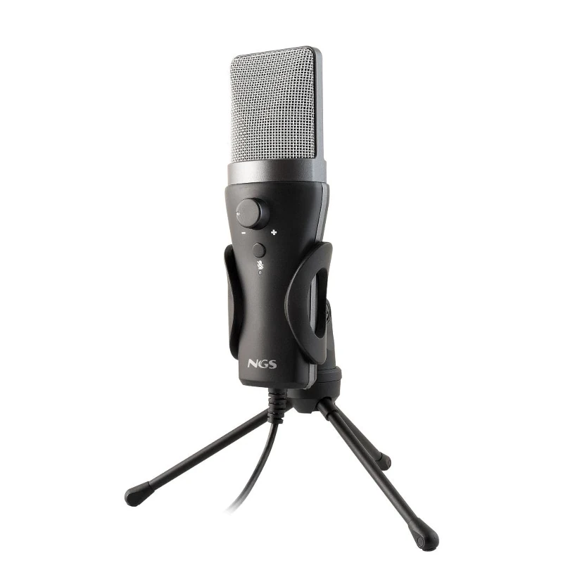 NGS Micrófono PC Usb con soporte tripode