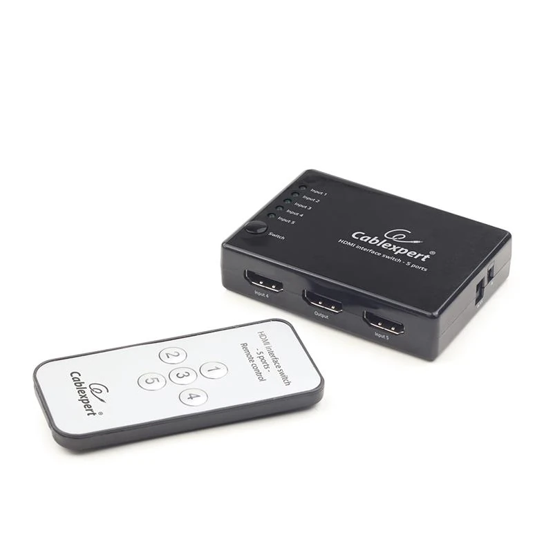 Gembird Switch con interface HDMI, 5 puertos