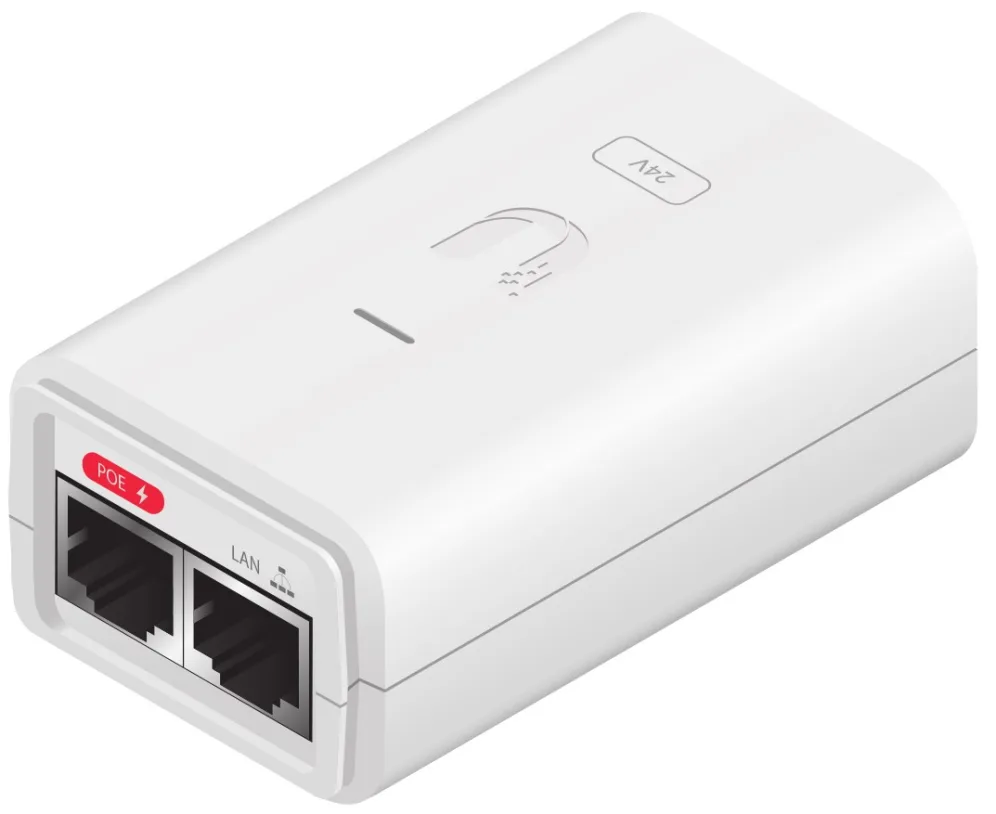 Alimentador PoE Ubiquiti POE-24-7W-G-WH Gigabyte