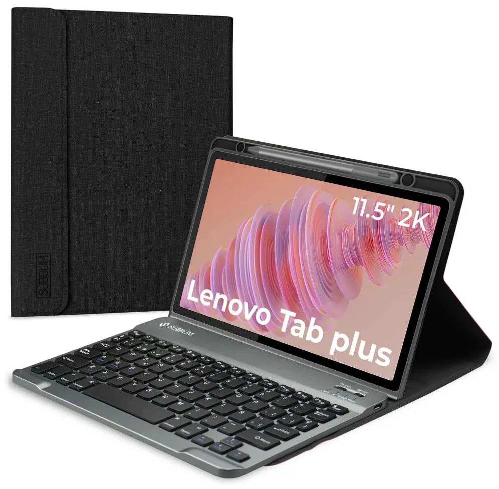 Funda con Teclado Subblim Keytab Pro BT Lenovo Tab 2025 11.5"/ Negra