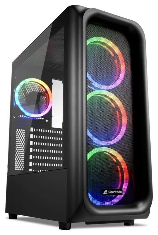 Sharkoon TK5M RGB ATX Escritorio Negro