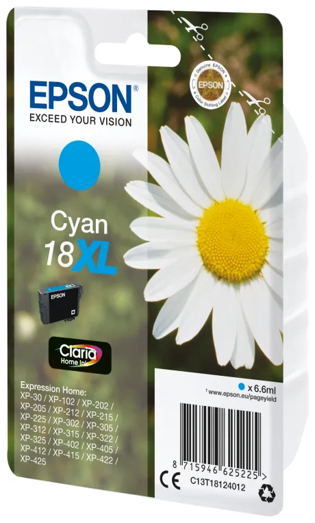 Epson Daisy Tinta cian 18XL Claria Home Margarita