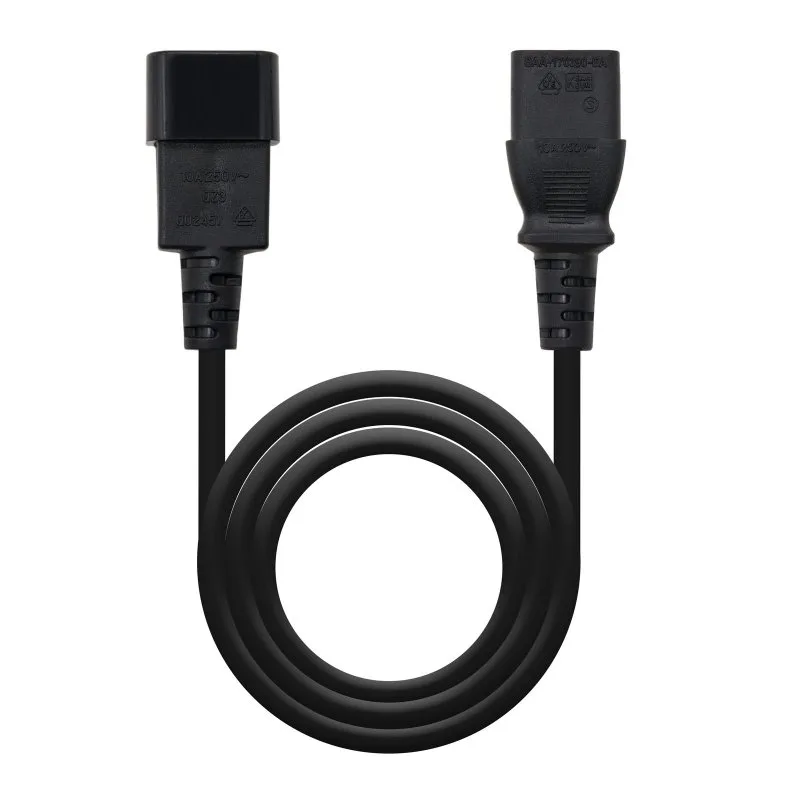 Nanocable Cable Alimentacion CPU, C13-H-C14-M, 3.M