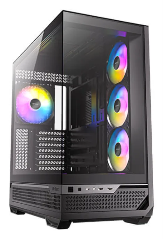 Caja ordenador gaming antec fishtank c7 atx argb cristal templado usb 3.2 negro