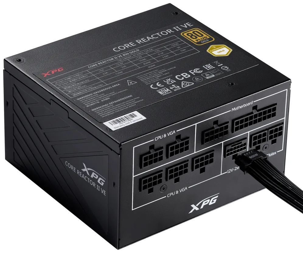 XPG COREREACTOR II VE 650W unidad de fuente de alimentación 24-pin ATX ATX Negro