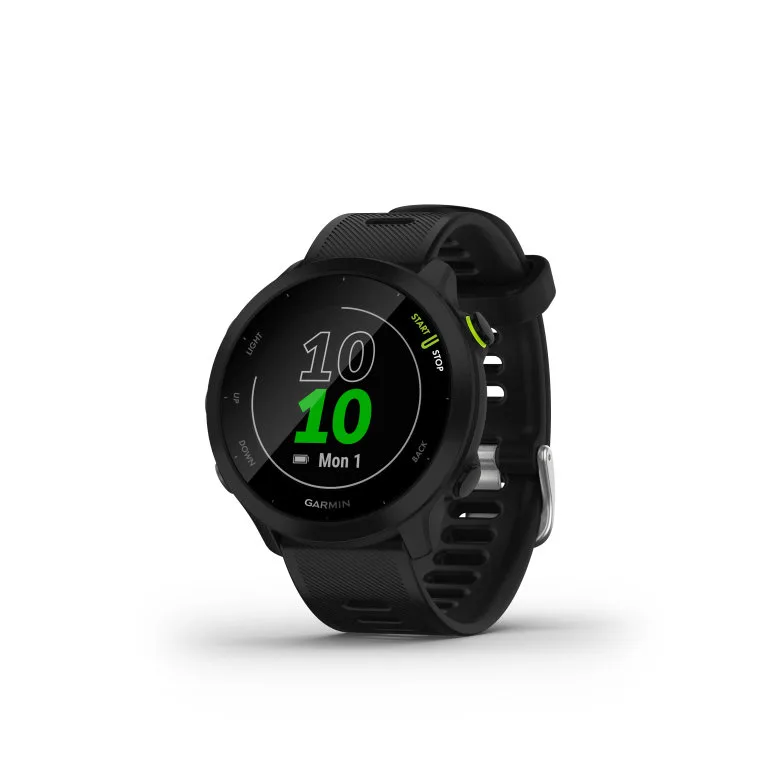 Smartwatch garmin forerunner 55 bt gps 42mm mip negro resistencia agua 5atm pulsómetro sueño