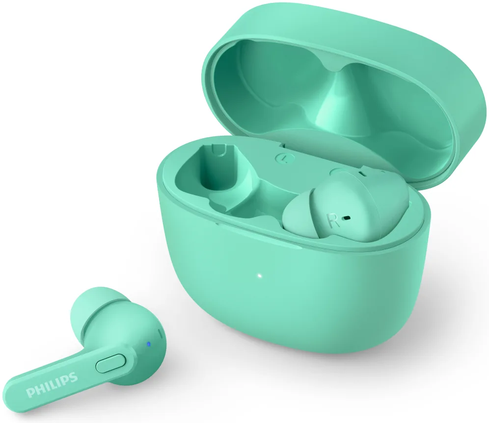Auriculares bluetooth philips tat2206gr - 00 green ipx4 estuche de carga