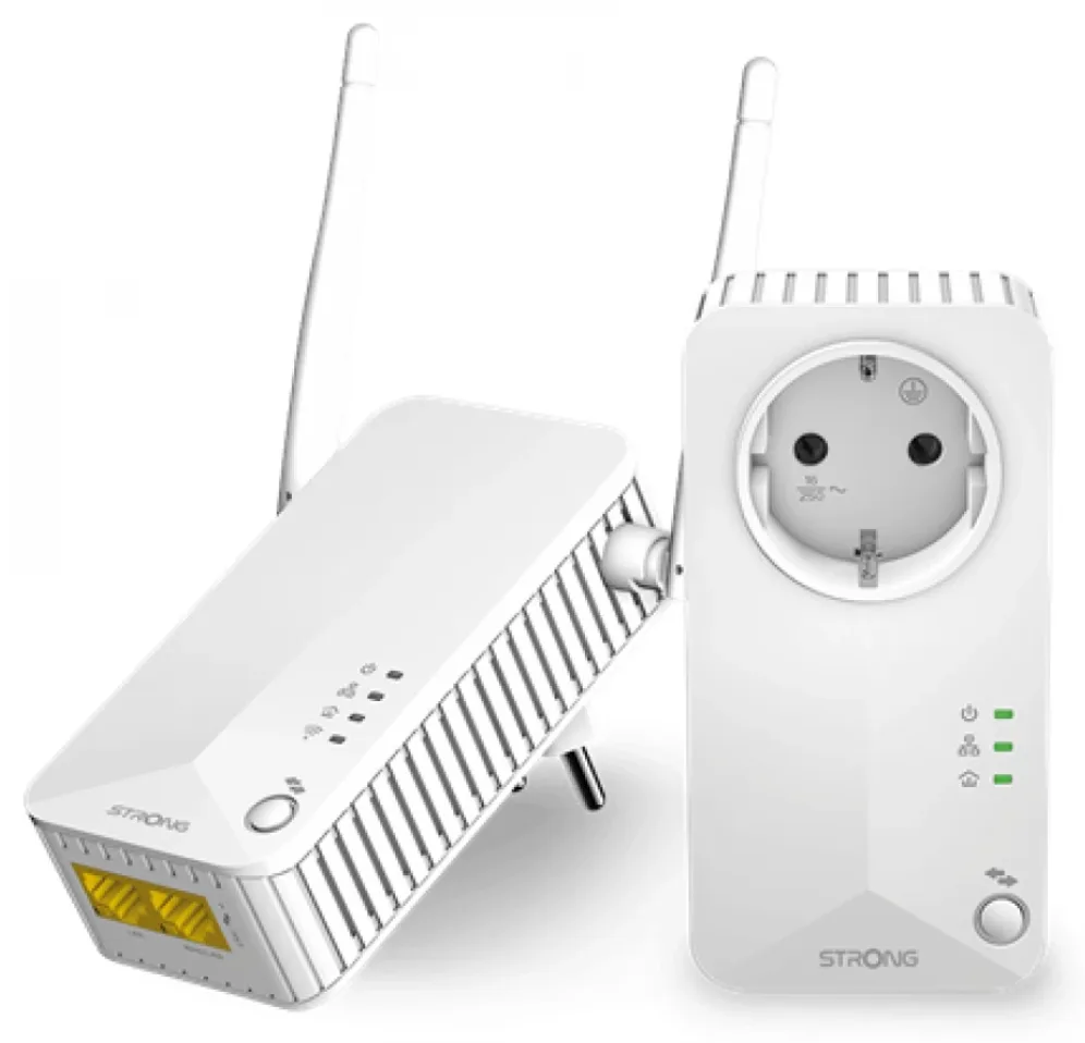 Strong Powerline 600 Duo Wi-Fi EU 600 Mbit/s Ethernet Wifi Blanco 1 pieza(s)
