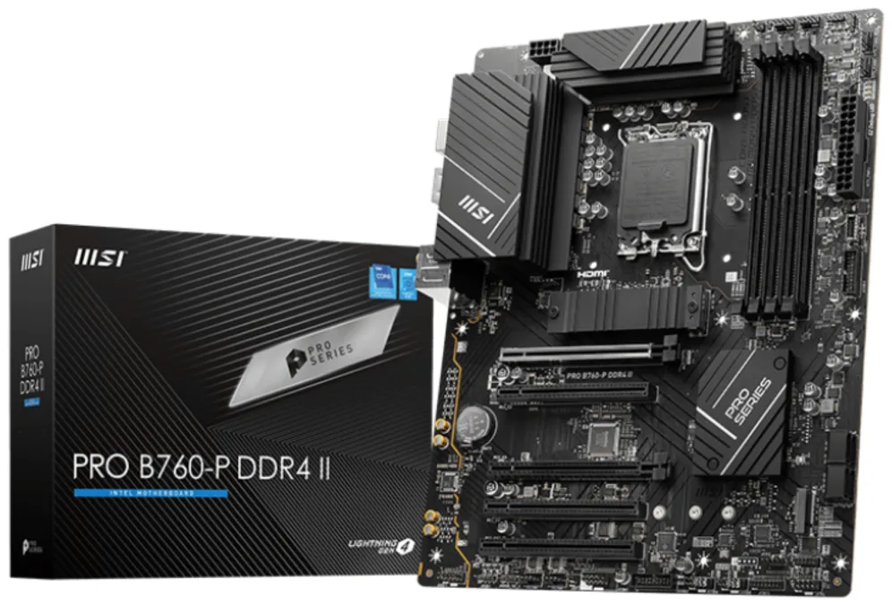 MSI PRO B760-P DDR4 II placa base Intel B760 LGA 1700 ATX