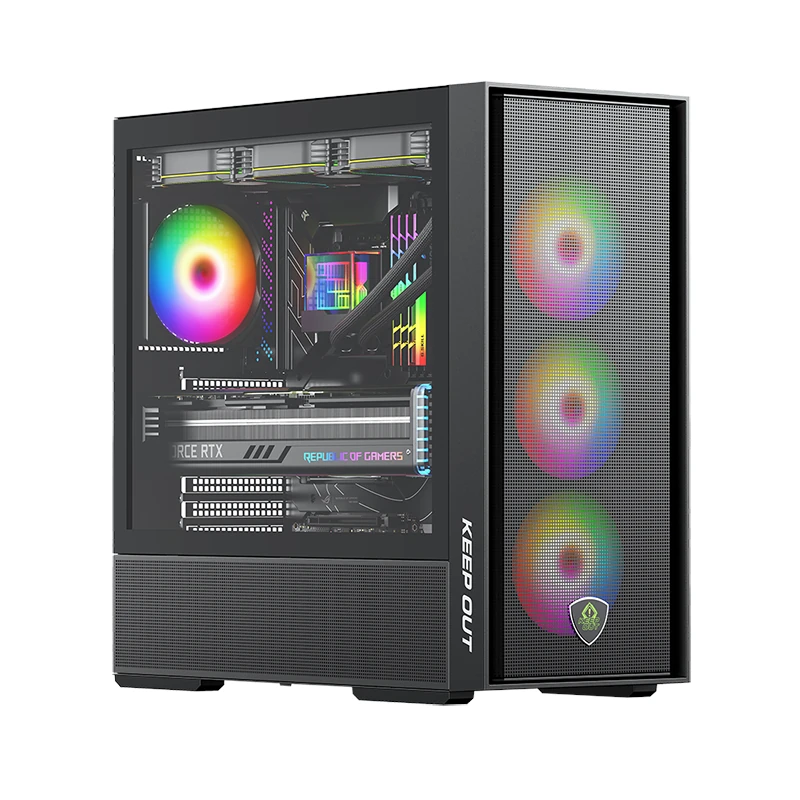 Keep Out Caja M-Atx KO XC-805 MESH ARGB Usb3 Black