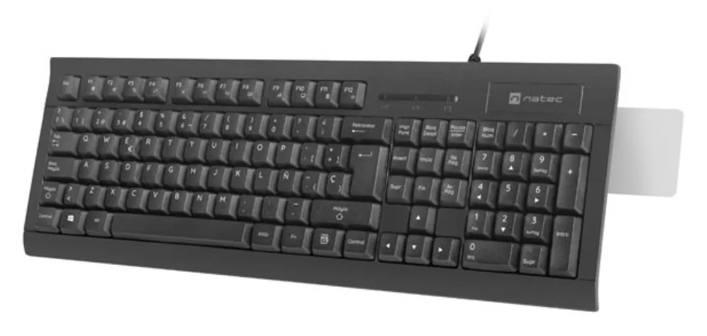 NATEC NKL-2052 teclado Oficina USB QWERTY Español Negro