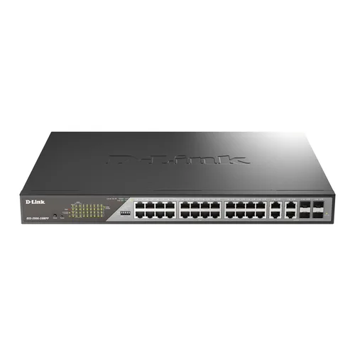 Switch Gestionable D-Link DSS-200G-28MPP 24 Puertos/ RJ-45 10/100/1000/ PoE++/ SFP