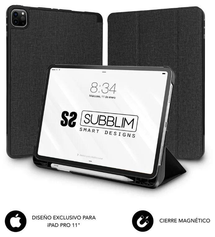 Funda subblim shock case para ipad pro 11 pulgadas negro