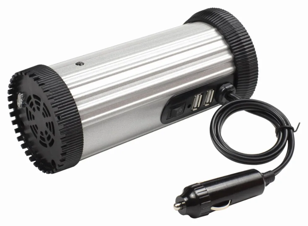 Gembird EG-PWC150-01 adaptador e inversor de corriente Auto 150 W Negro, Gris