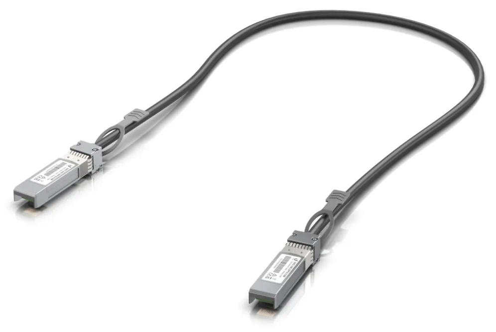 Ubiquiti UACC-DAC-SFP10-0.5M Cable de fibra óptica e InfiniBand 0,5 m SFP+ Negro