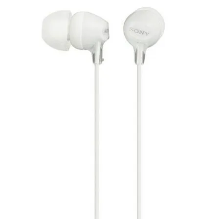 Auriculares sony mdrex15lplw boton blanco
