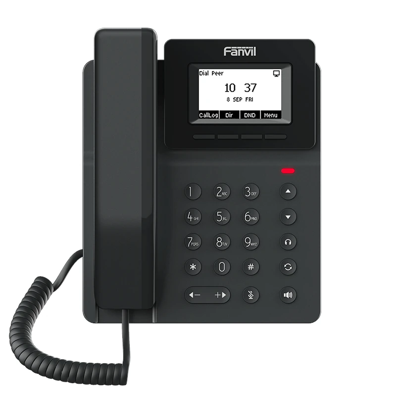 Fanvil V50G 2 líneas SIP 2.3"pantalla PoE 2xGbE