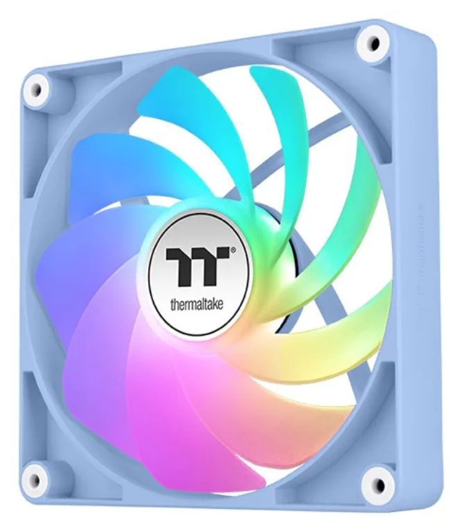 Ventilador caja inverso thermaltake ct120 argb 2x 120mm azul hydrangea