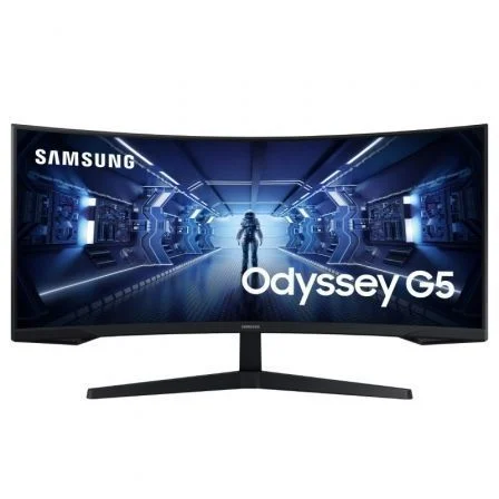 Monitor gaming led 34 pulgadas samsung odyssey g5 lc34g55twwpxen curvo - va - wqhd - dp - hdmi - 165hz - 1ms - vesa 75 x 75