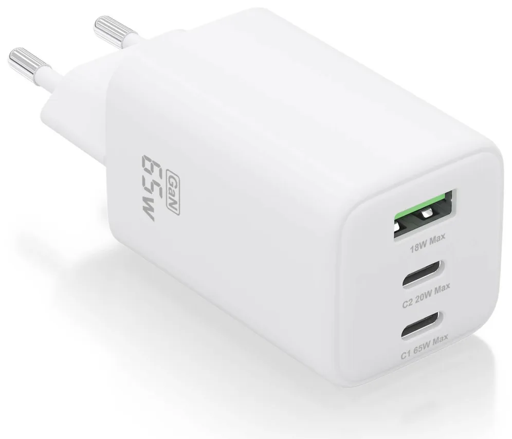 AISENS ASCH-65W3P041-W cargador de dispositivo móvil Universal Corriente alterna Carga rápida Interior