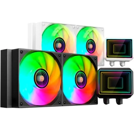 Kit refrigeracion liquida mars gaming ml - two240 argb 2x120mm negro
