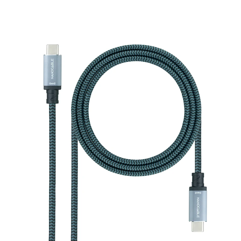 Nanocable Cable USB 3.1GEN2 5A USB-C-M-USB-C-M 2 M