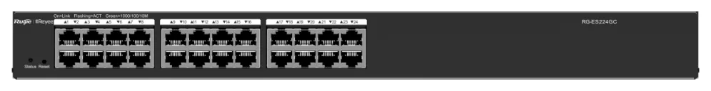 Ruijie Networks RG-ES224GC switch Gestionado L2 Gigabit Ethernet (10/100/1000) Negro