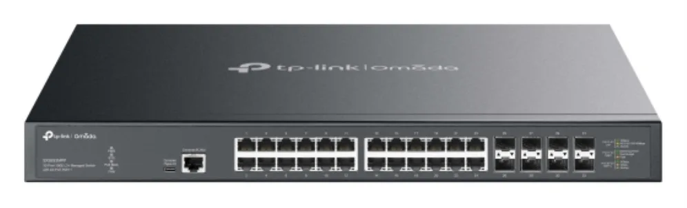 TP-Link Omada SX3832MPP switch Gestionado L2+ 10G Ethernet (100/1000/10000) Energía sobre Ethernet (PoE) DIN rail Negro